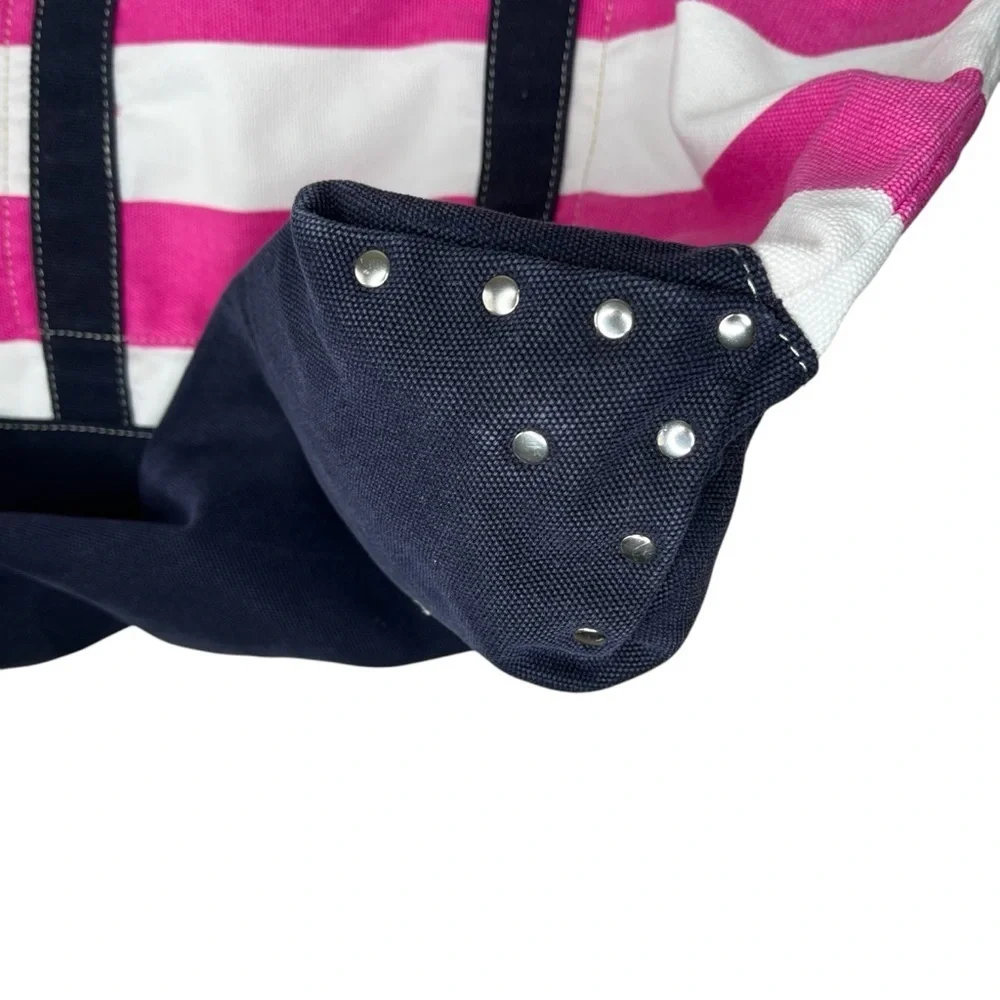 J. Crew Striped Canvas Tote Bag - Picture 2 of 12
